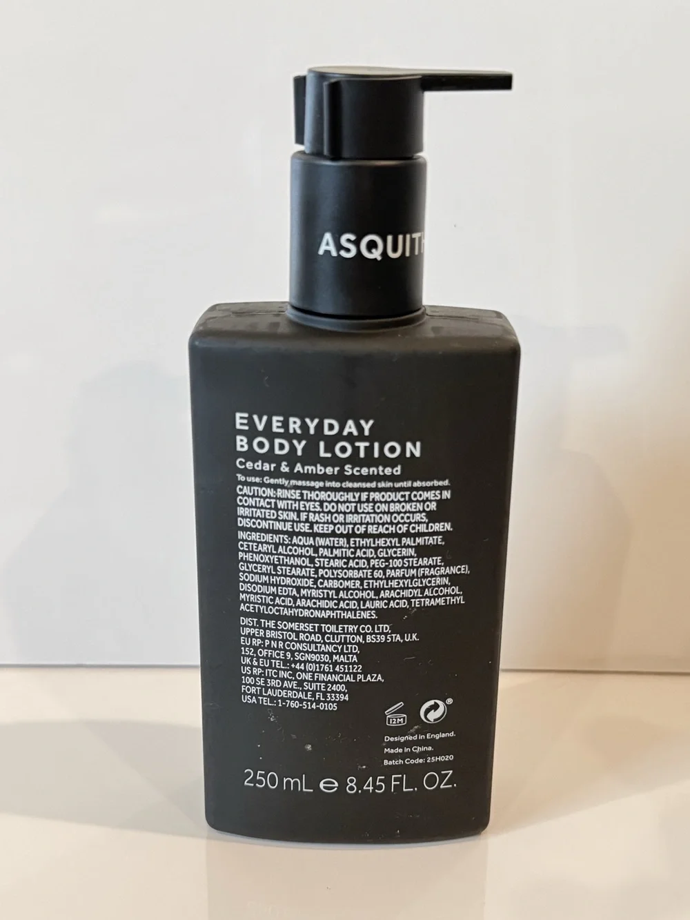 Asquith & Somerset Cedar & Amber Bath Gift Set Shampoo Body Wash Lotion Tin NWT